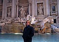 Edie at the Trevi Fountain